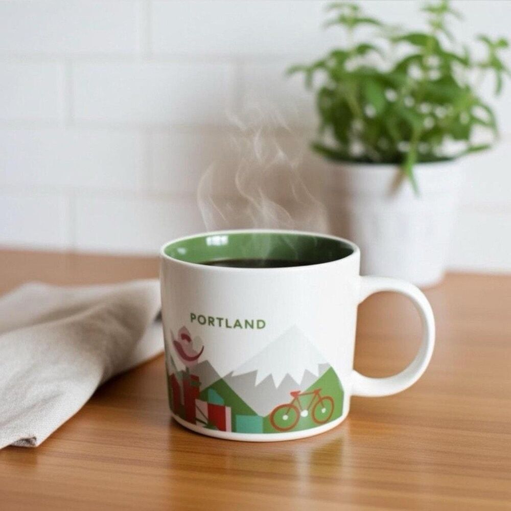 Starbucks PORTLAND You Are Here Collection Ceramic 14 oz Coffee Mug 2016